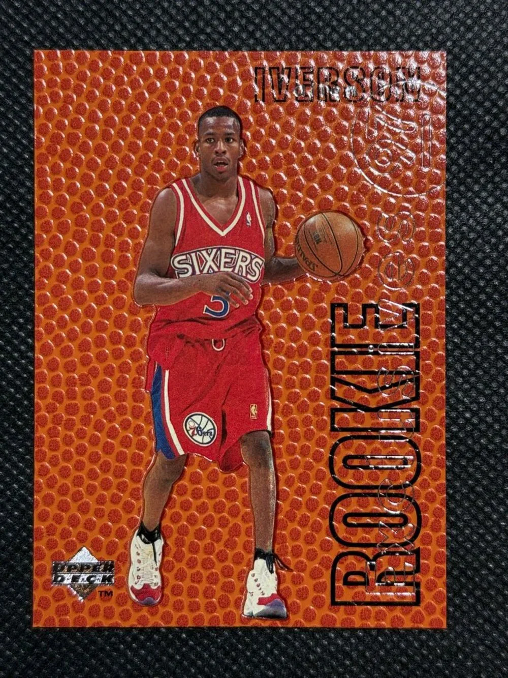 Upper Deck 1996-97 Allen Iverson Rookie Exclusives Insert #R1 Philadelphia 76ers